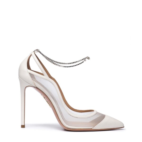 Aquazzura Secret Affair Bootsschuhe sind weiß